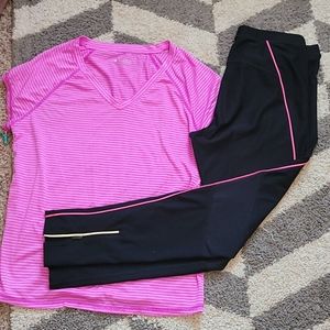 Active wear xersion pants with top
